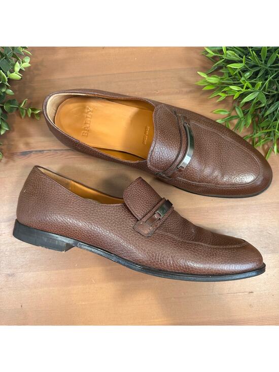 Bally Men\'s Welmin Brown‎ Leather Loafers Size 9